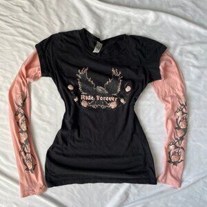Vintage grunge biker long sleeve